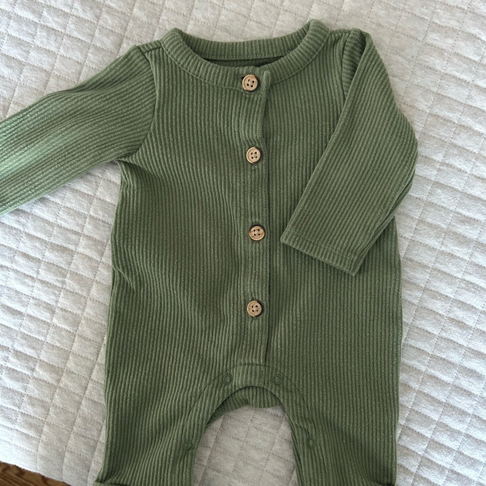 Cat & Jack Baby Knit Romper - Peach and White - Picture 4 of 5